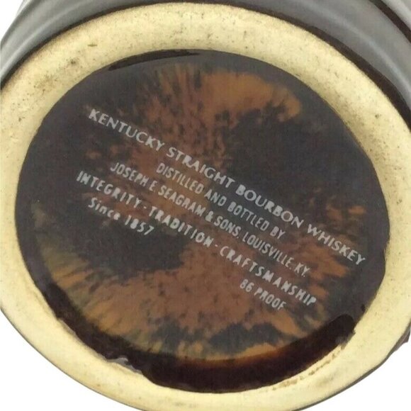 Seagrams Benchmark Premium Bourbon Barrel Ceramic Pitcher Vintage Whiskey Jug - Picture 7 of 7